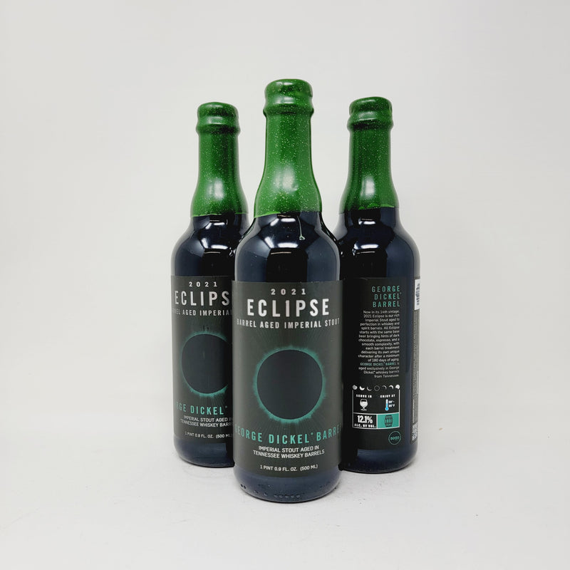ECLIPSE GEORGE DICKEL 2021 IMPERIAL STOUT AGED IN TENNESSEE WHISKEY BARRELS. 500ml BOTTLE "LIMIT 1 PER ORDER"