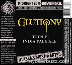 Midnight Sun Brewing Company Gluttony Triple IPA 22oz