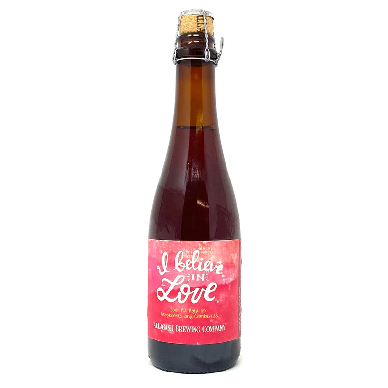 ALLAGASH I BELIEVE IN LOVE SOUR ALE AGED ON CRANBERRIES & RASPBERRIES 12oz Bottle