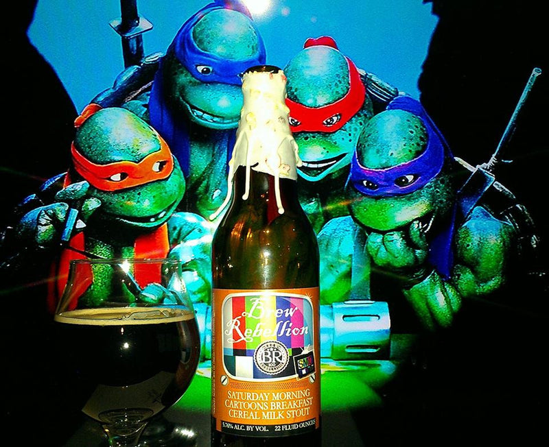 Brew Rebellion Fruity Pebbles Saturday Morning Cartoons Breakfast Cereal Milk Stout 22oz NO LIMIT