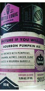 Bottle Logic Brewing Picture if You Will 500ml LIMIT 1 Bourbon Pumpkin Ale