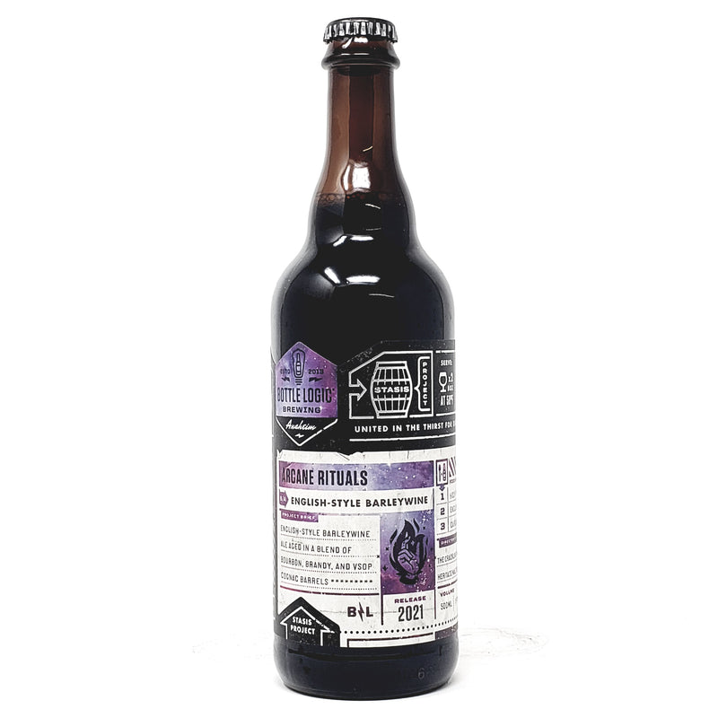 BOTTLE LOGIC ARCANE RITUALS ENGLISH-STYLE BARLEYWINE 500ML BOTTLE ***LIMIT 1 PER ORDER***