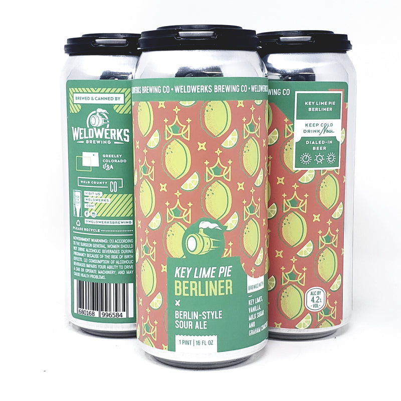 WELDWERKS, KEY LIME PIE BERLINER,BERLIN-STYLE SOUR ALE 16oz CANS