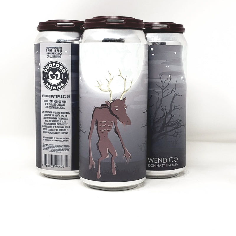 OGOPOGO, WENDIGO HAZY IIPA 16oz CANS