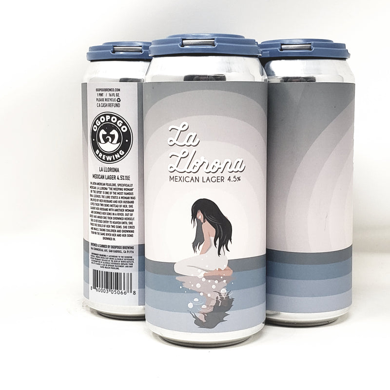 OGOPOGO, LA LLORONA MEXICAN LAGER 16oz CANS