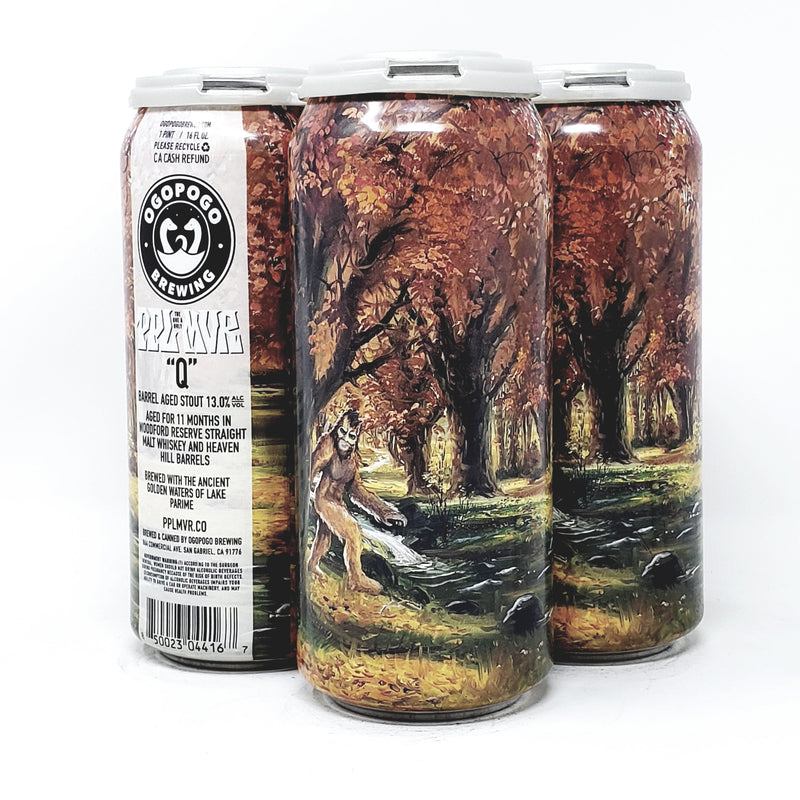 OGOPOGO, "Q" BARREL AGED STOUT 16oz CANS