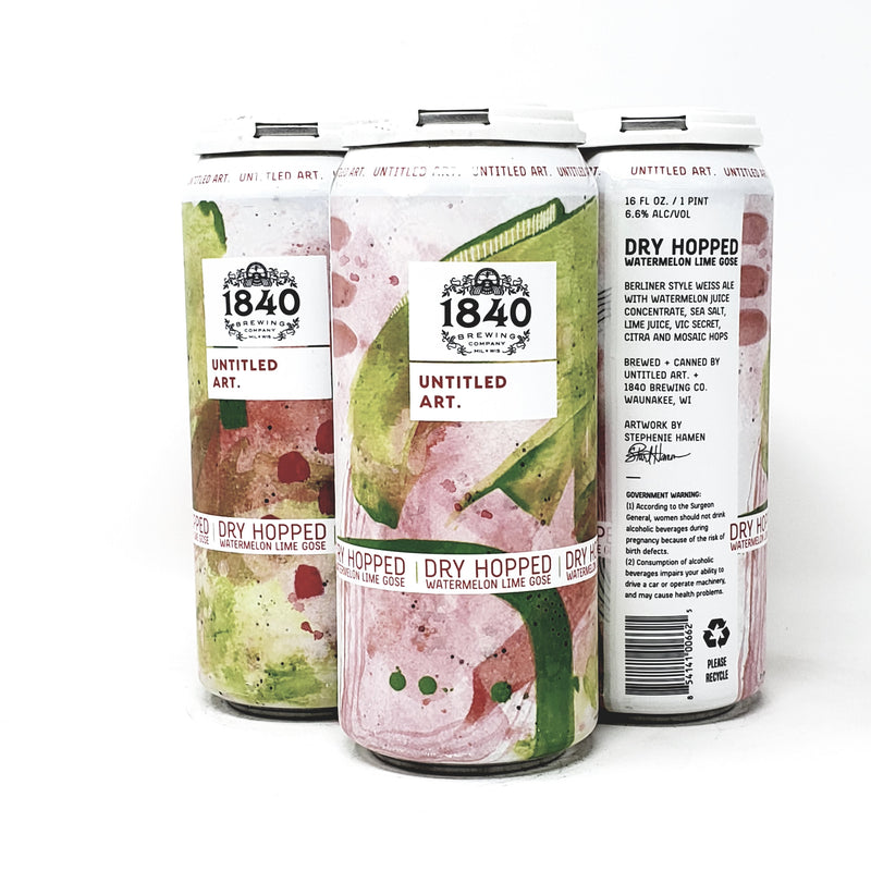 UNTITLEDART.DRY HOPPED, WATERMELON LIME GOSE 16oz CANS