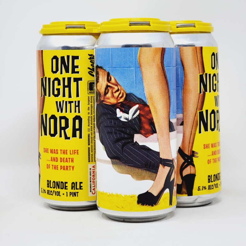 PAPERBACK, ONE NIGHT WITH NORA, BLONDE ALE, 16oz CANS