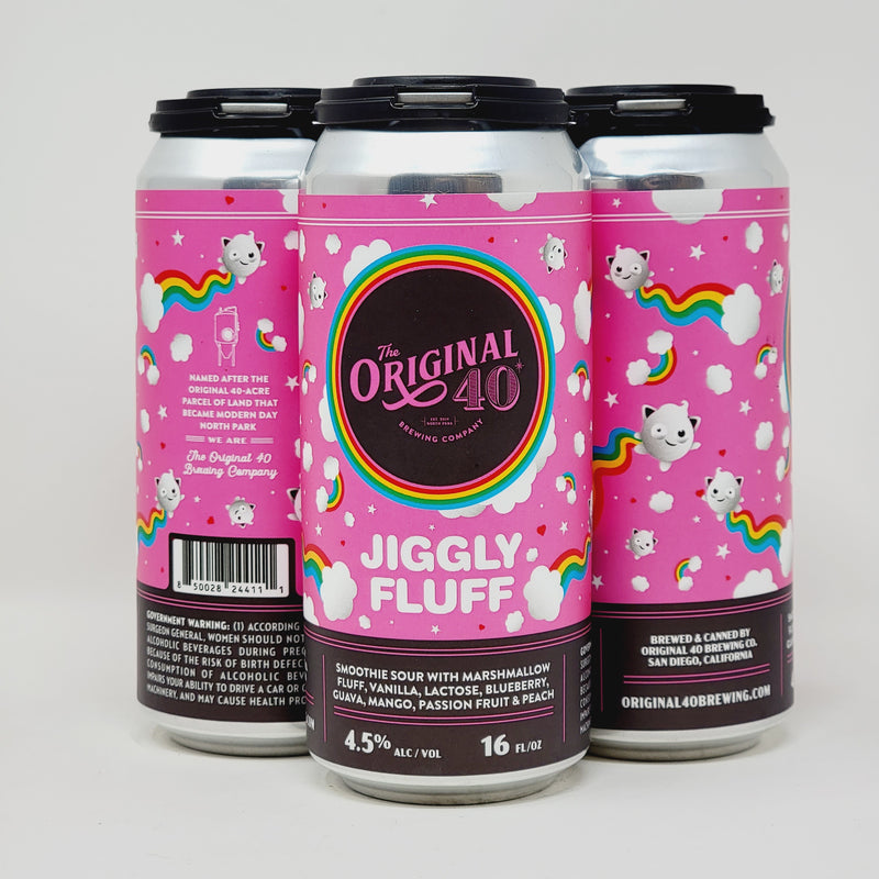 THE ORIGINAL 40, JIGGLY FLUFFY SMOOTHIE SOUR  16oz CANS