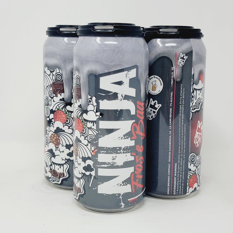 KINGS & BAA BAA ,  NINJA FROS'E BAA, Strawberry/Vanilla/Chocolate 16oz CAN