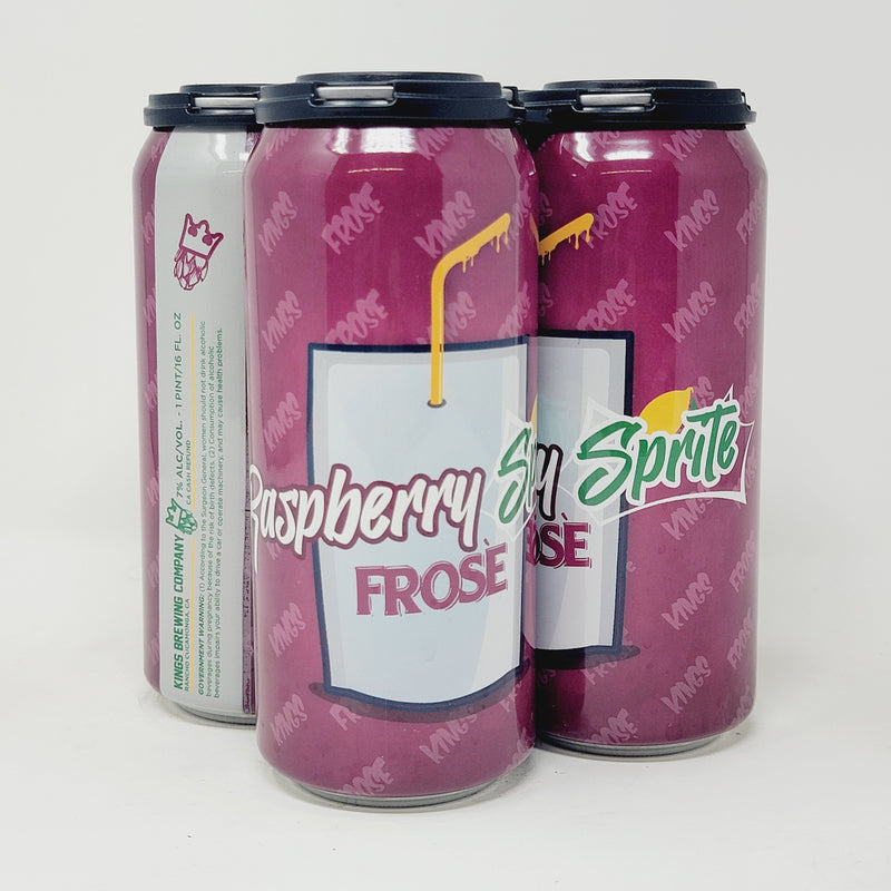 KINGS, RASPBERRY SPRITE FROSE. Raspberries/Vanilla/Sprite . 16oz CAN