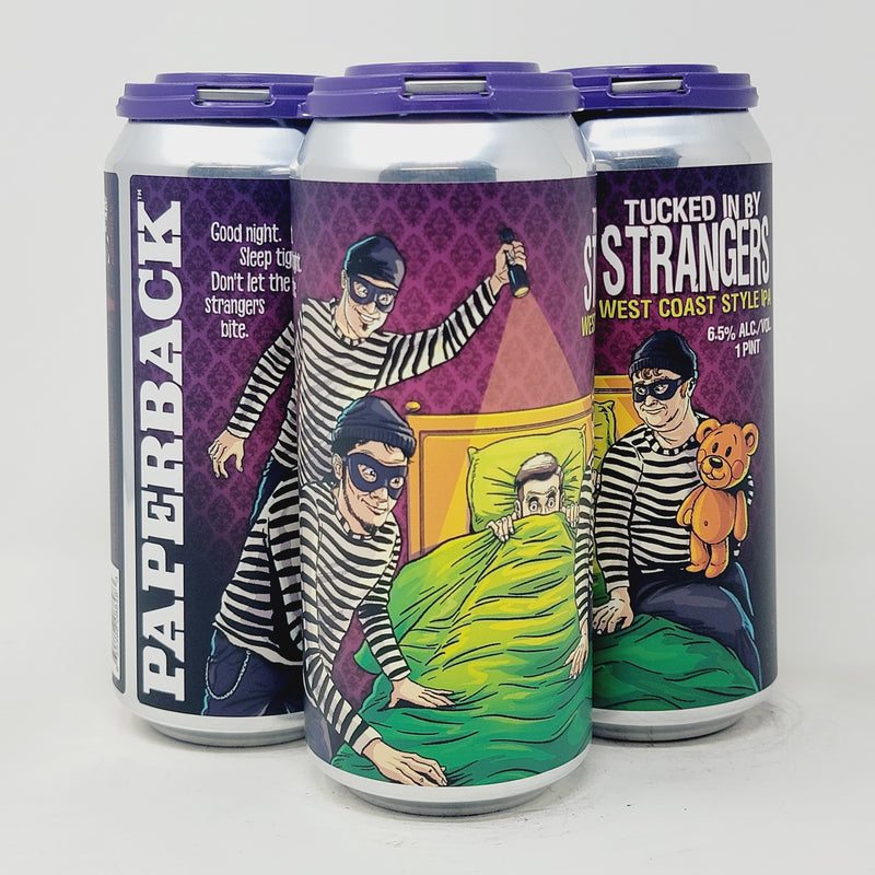PAPERBACK, TUCKED IN BY STRANGERS, WEST COAST IPA. 16oz CAN