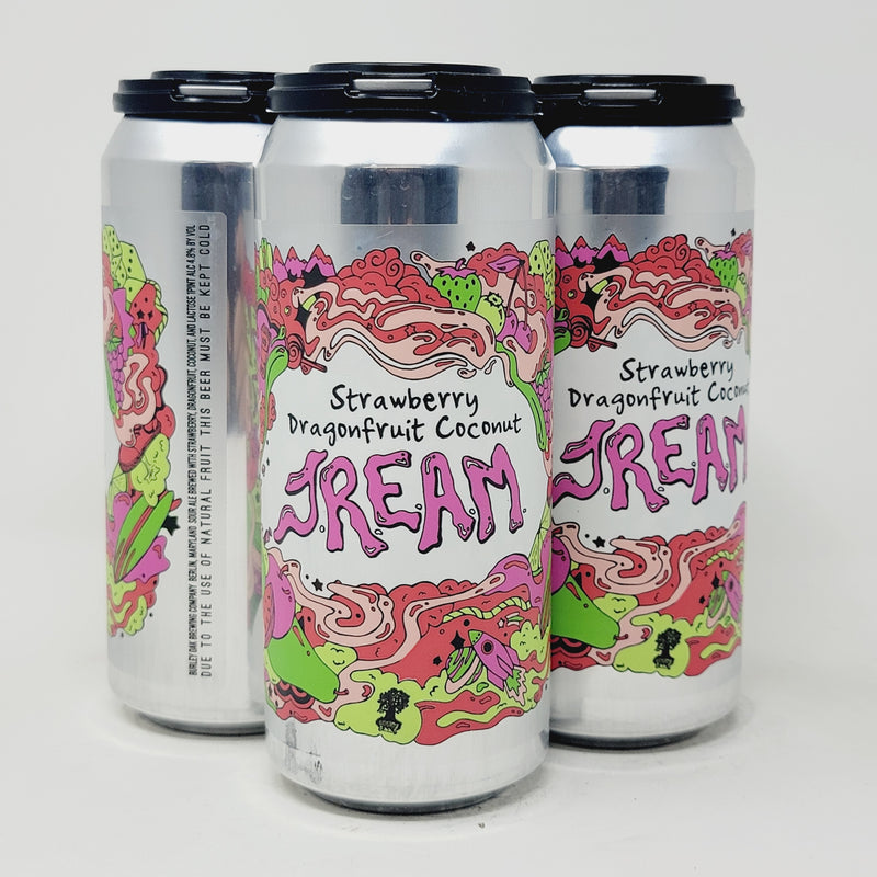 BURLEY OAK, JREAM, STRAWBERRY DRAGONFRUIT COCONUT. 16oz CAN