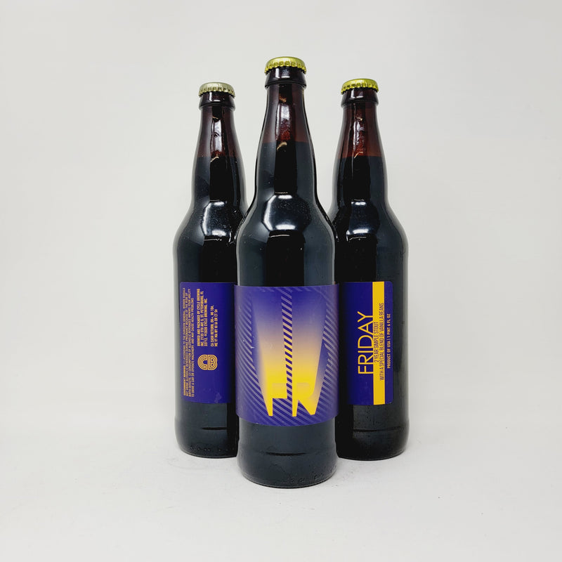 CYCLE FRIDAY 2 YEAR SIMPLE STOUT WITH A SPECIAL BLEND OF VANILLA BEANS 22oz BOTTLE "LIMIT 1 PER ORDER"