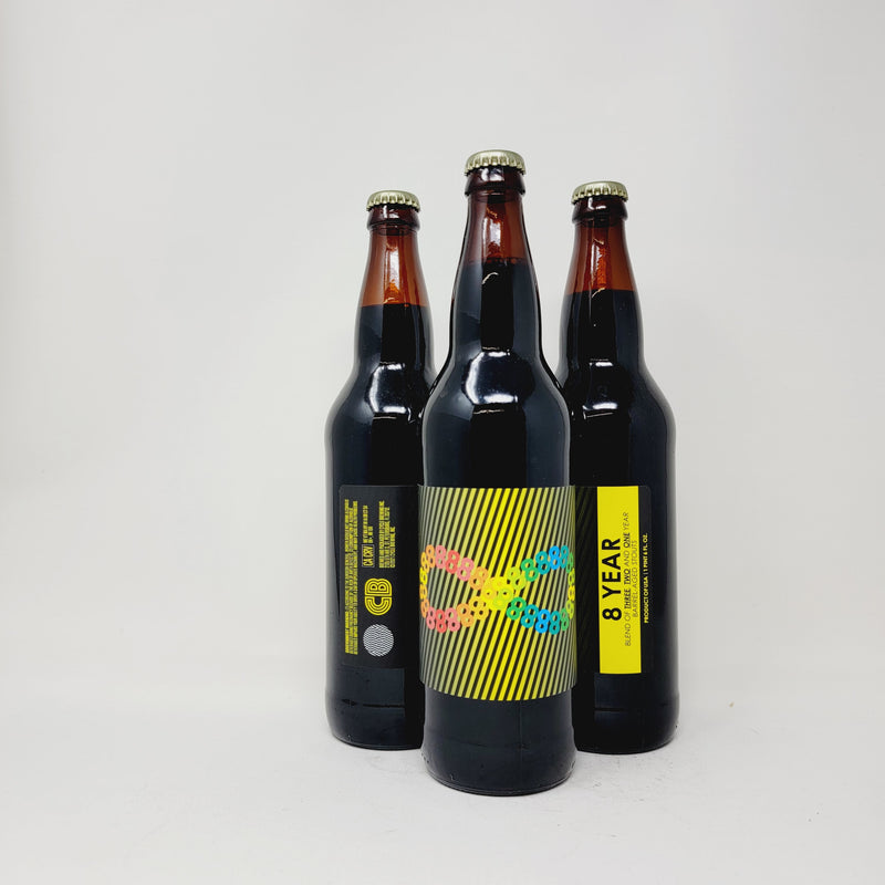 CYCLE 8 YEAR BLEND OF THREE, TWO AND ONE YEAR BARREL- AGED STOUT 22oz BOTLLE "LIMIT 1 PER ORDER: