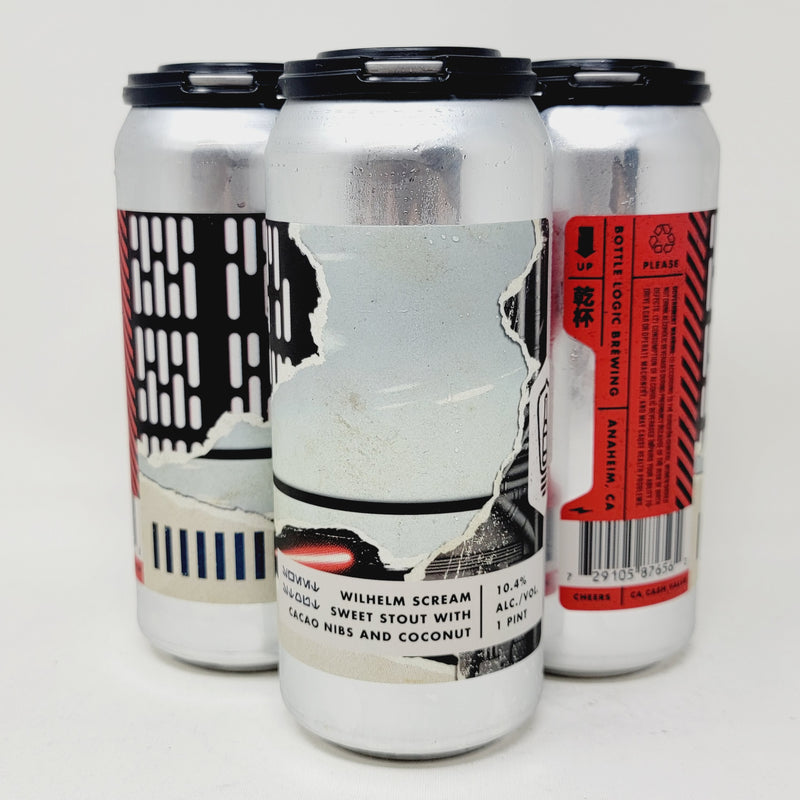 BOTTLE LOGIC  WILHELM SCREAM  SWEET STOUT  16oz CAN