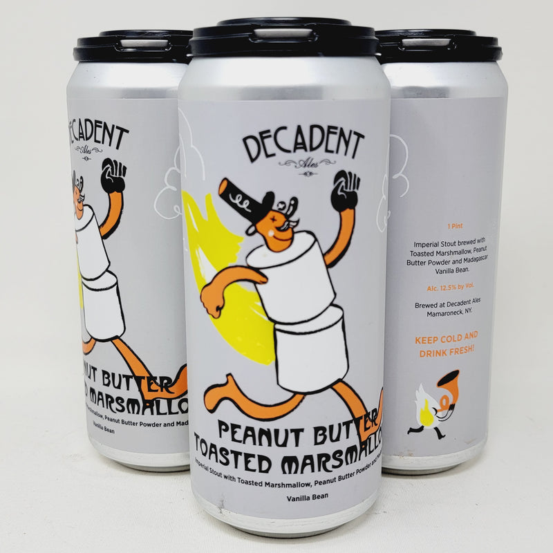 DECADENT  PEANUT BUTTER TOASTED MARSHMALLOW   IMPERIAL STOUT  16oz CAN