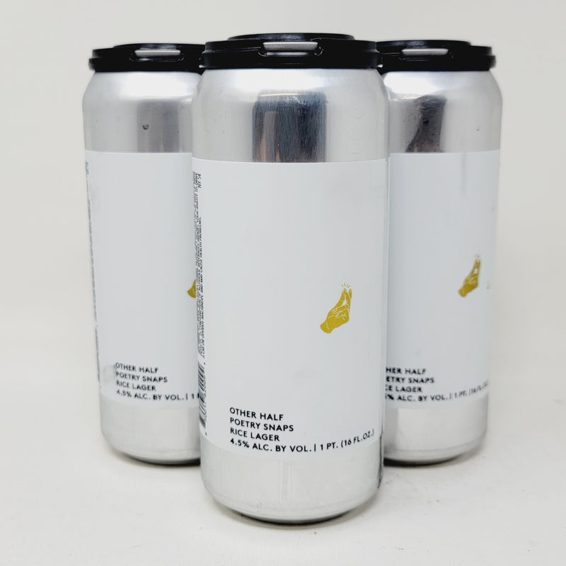 OTHER HALF   POETRY SNAPS  RICE LAGER  16oz CAN