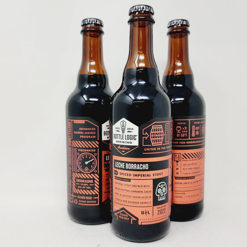 BOTTLE LOGIC  LECHE BORRACHO SPICED IMPERIAL STOUT 500ml BOTTLE