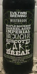 Evil Twin Brewing Maple Bourbon BA Imp Mexican Biscotti Cake Break 22oz LIMIT 1
