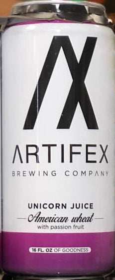ARTIFEX BREWING UNICORN JUICE AMERICAN WHEAT ALE 16oz can