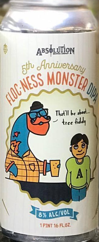 ABSOLUTION 5TH ANNIVERSARY FLOC-NESS MONSTER  DIPA 16oz can