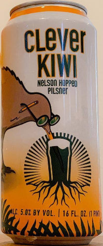 BURGEON BEER CO. CLEVER KIWI NELSON HOPPED PILSNER 16oz can