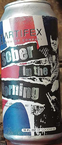 ARTIFEX BREWING SOBER IN THE MORNING WEST COAST DOUBLE IPA 16oz can