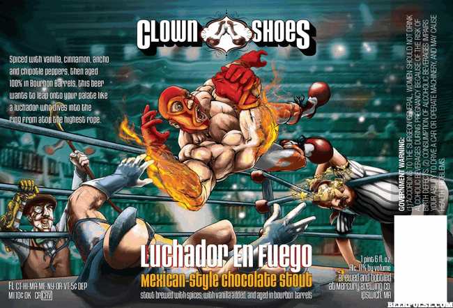 Clown Shoes Luchador En Fuego Barrel-Aged Imperial Mexican Chocolate Stout