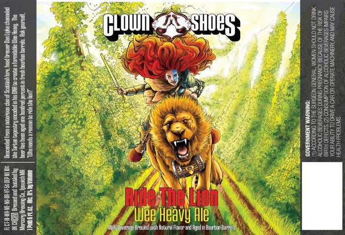Clown Shoes Ride the Lion Bourbon Barrel Aged Wee Heavy
