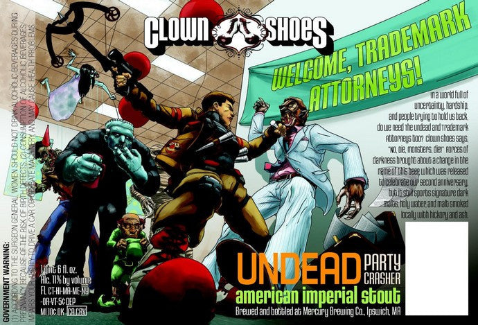 Clown Shoes Undead Party Crasher Smoked Imperial Stout 22oz