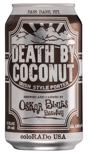 OSKAR BLUES BREWERY DEATH BY COCONUT IRISH STYLE PORTER 12oz can