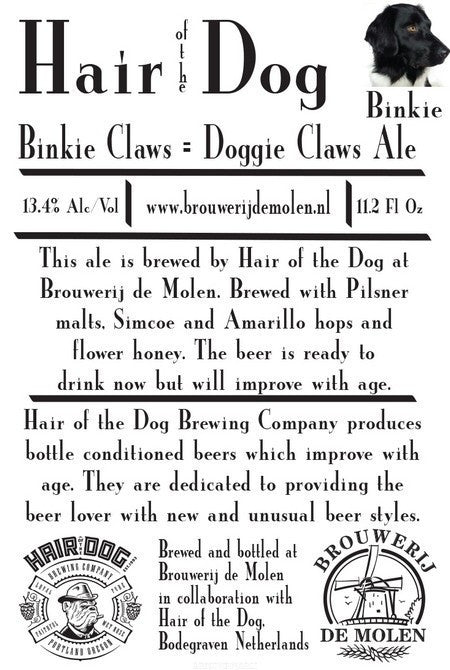 De Molen Binkie hair of the dog 12oz