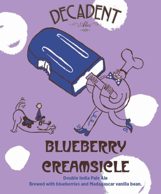 Decadent Ales Blueberry Creamsicle Double IPA 16oz CAN LIMIT 3