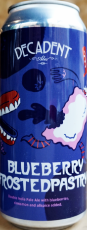 DECADENT ALES BLUEBERRY FROSTED PASTRY DOUBLE IPA 16oz can