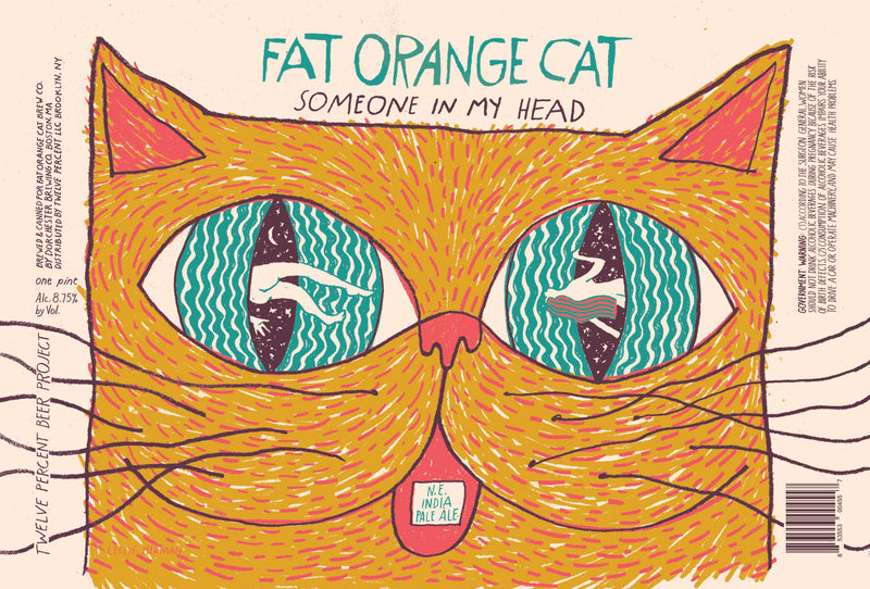 Fat Orange Cat Someone In My Head N.E. IPA 16oz cans