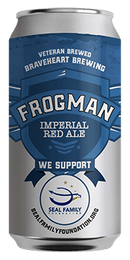 Braveheart Brewing Frogman Imperial Red Ale 12oz 6 PACK We Support