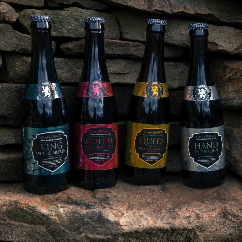 Ommegang Game of Thrones 4 PACK with 1 glassware LIMIT 1 per person ROYAL RESERVE COLLECTION
