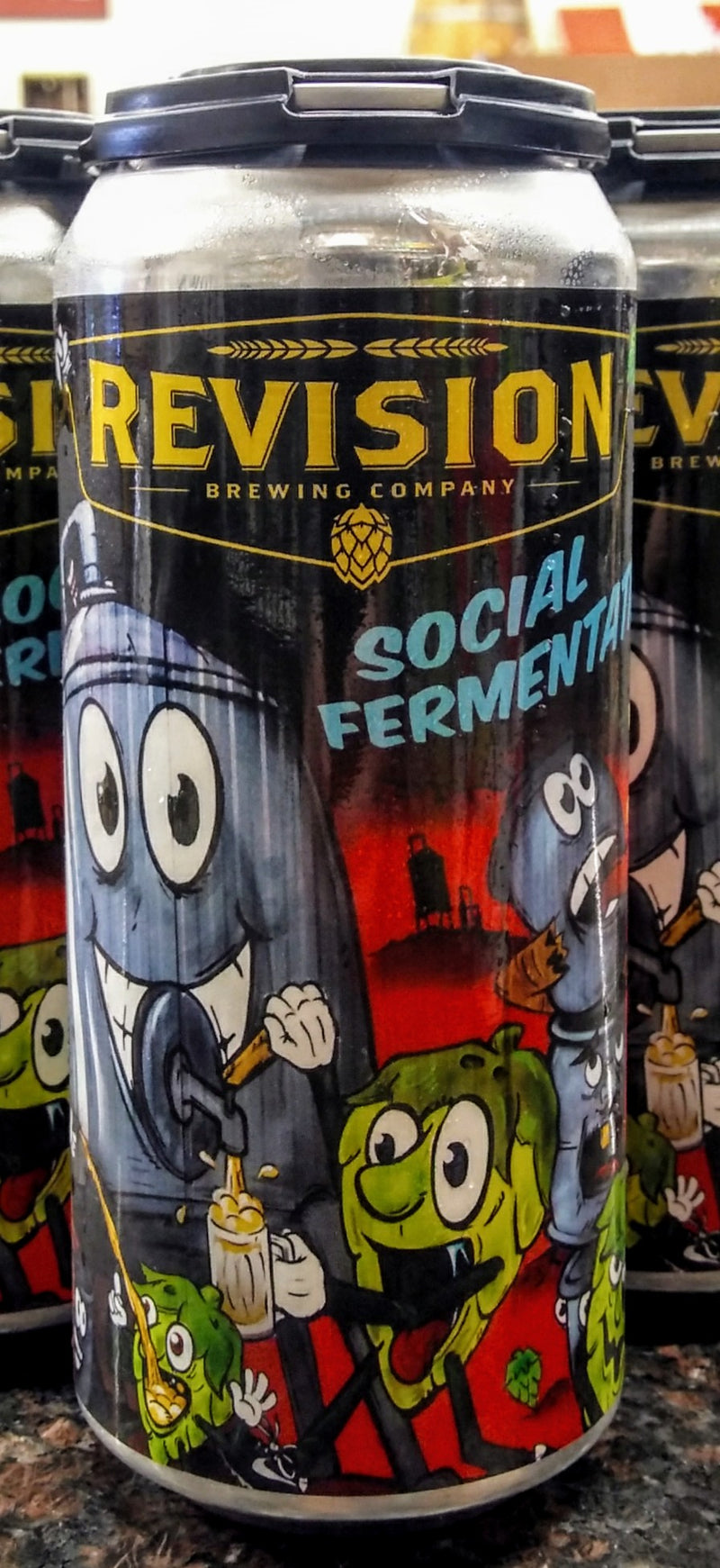 REVISION BREWING CO. SOCIAL FERMENTATION NE HAZY IPA 16oz can