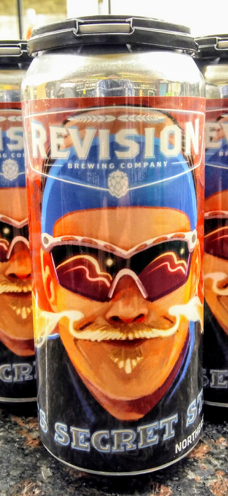 REVISION BREWING CO. PETE'S SECRET STACHE HAZY IPA 16oz can