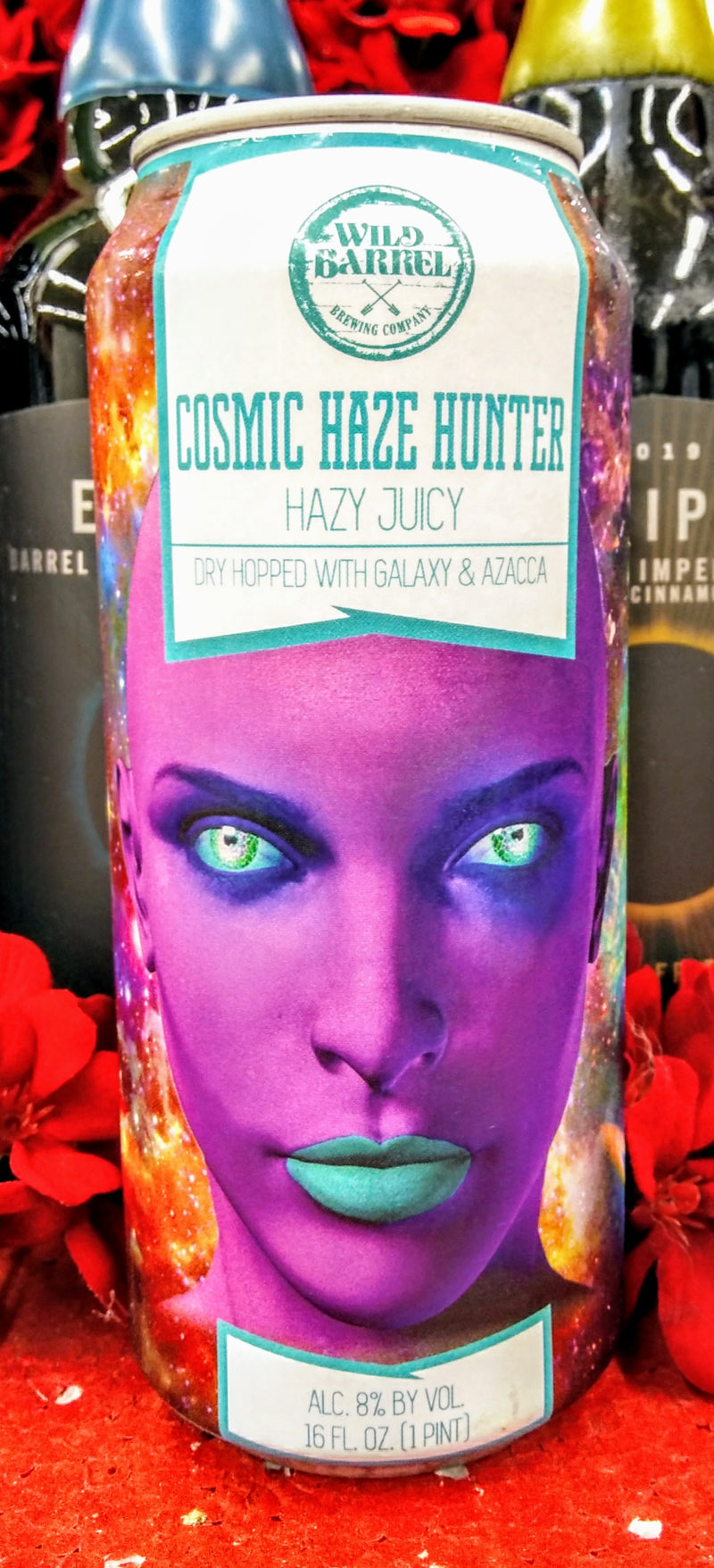 WILD BARREL BREWING CO. COSMIC HAZE HUNTER HAZY IPA 16oz can