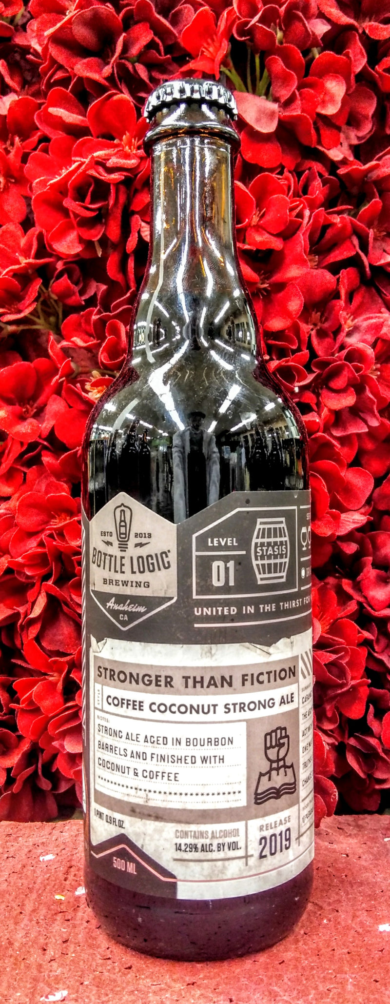 BOTTLE LOGIC BREWING 2019 BA STRONGER THAN FICTION COFFEE COCONUT STRONG ALE 500ml (LIMIT 1)