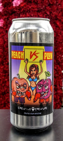 CREATIVE CREATURE BREWING PEACH VS PLUM FRUITED SOUR SMOOTHIE 16oz can