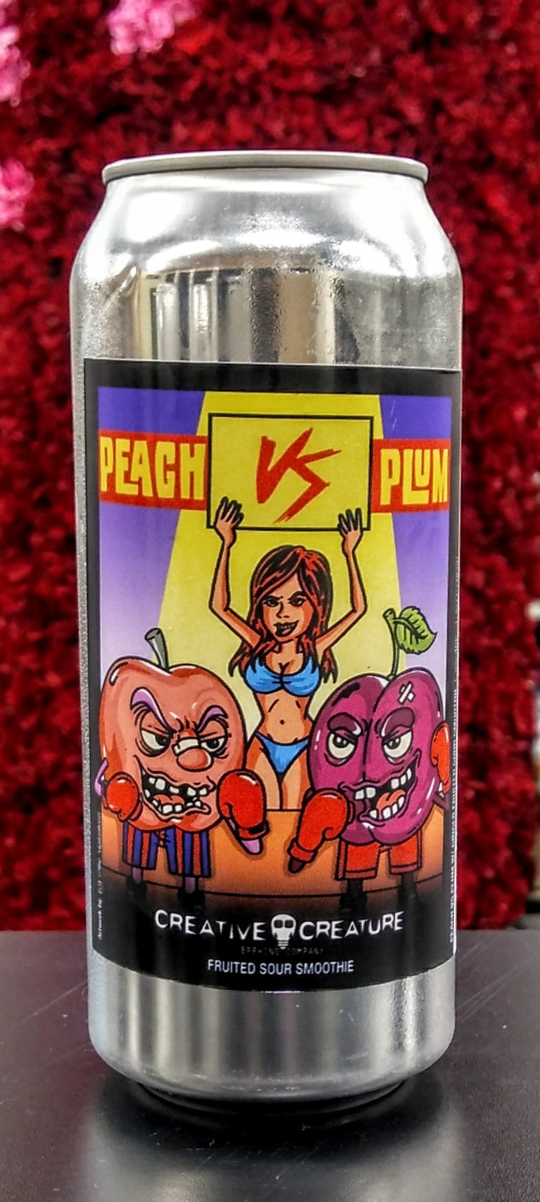 CREATIVE CREATURE BREWING PEACH VS PLUM FRUITED SOUR SMOOTHIE 16oz can
