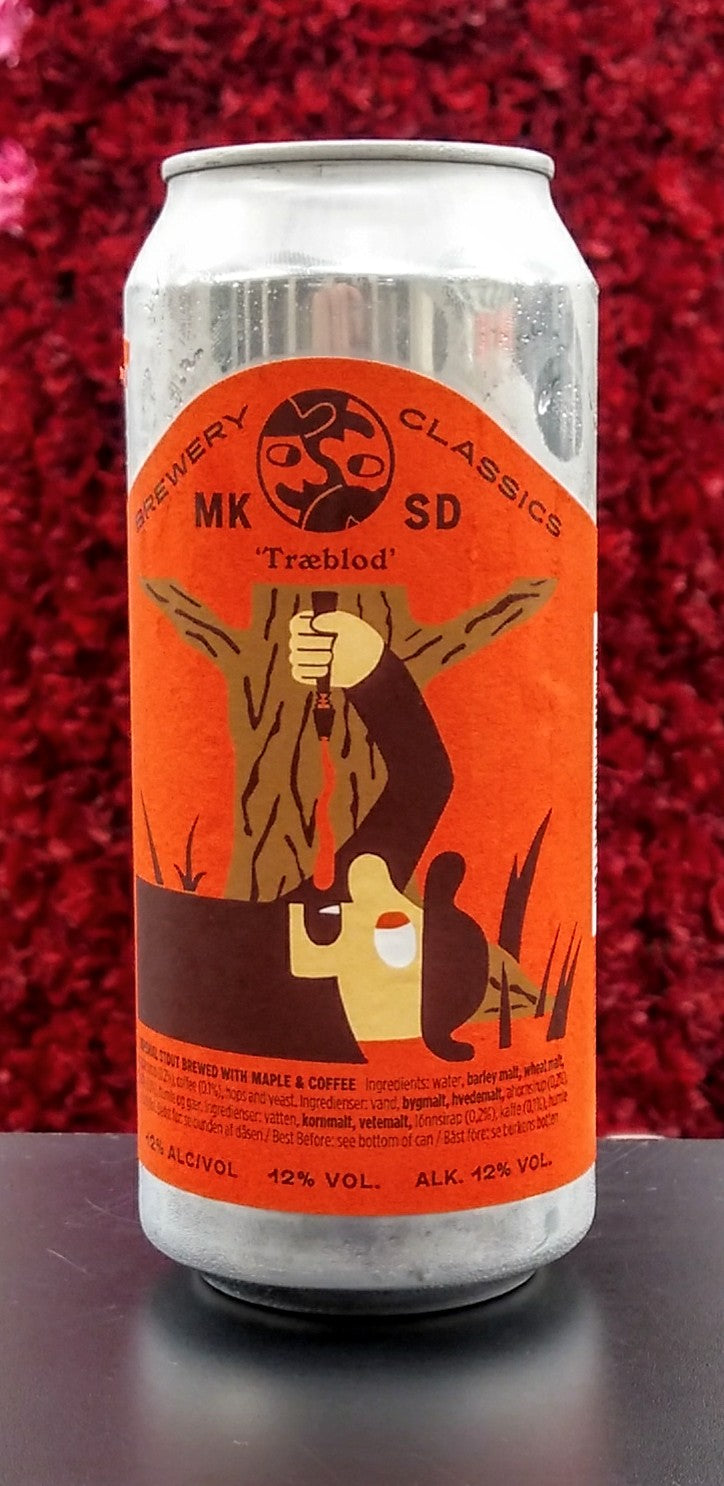 MIKKELLER BREWING TRAEBLOD IMPERIAL MAPLE COFFEE STOUT 16oz can