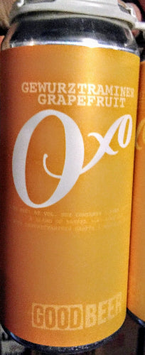 THE GOOD BEER CO. OXO GEWURZTRAMINER GRAPEFRUIT SOUR ALE 16oz can