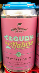 RIP CURRENT BREWING CLOUDY BY NATURE HAZY SESSION IPA 12oz can