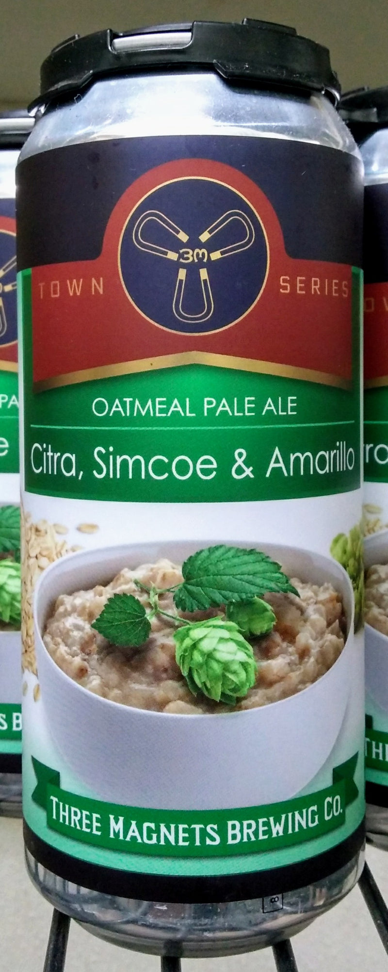 THREE MAGNETS BREWING CO. OATMEAL PALE ALE 16oz can