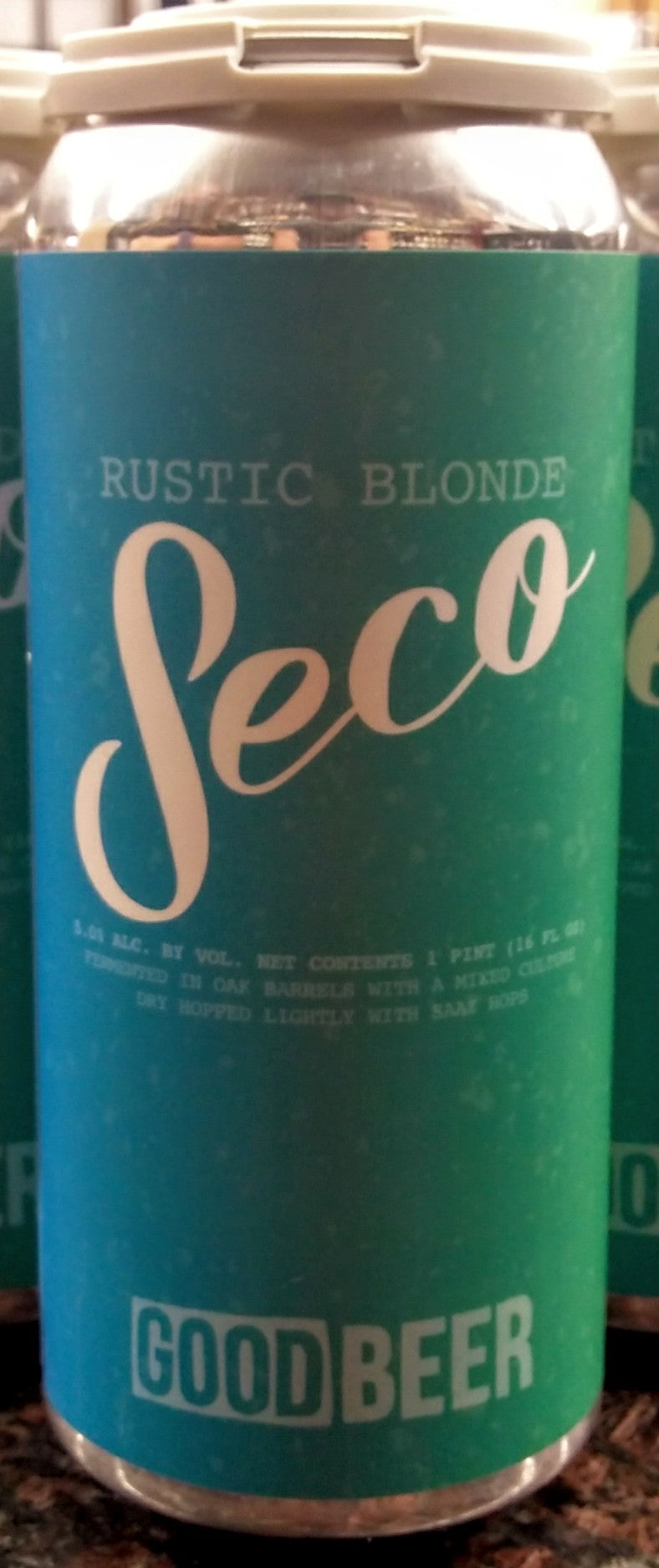 THE GOOD BEER CO. SECO RUSTIC BLONDE ALE 16oz can