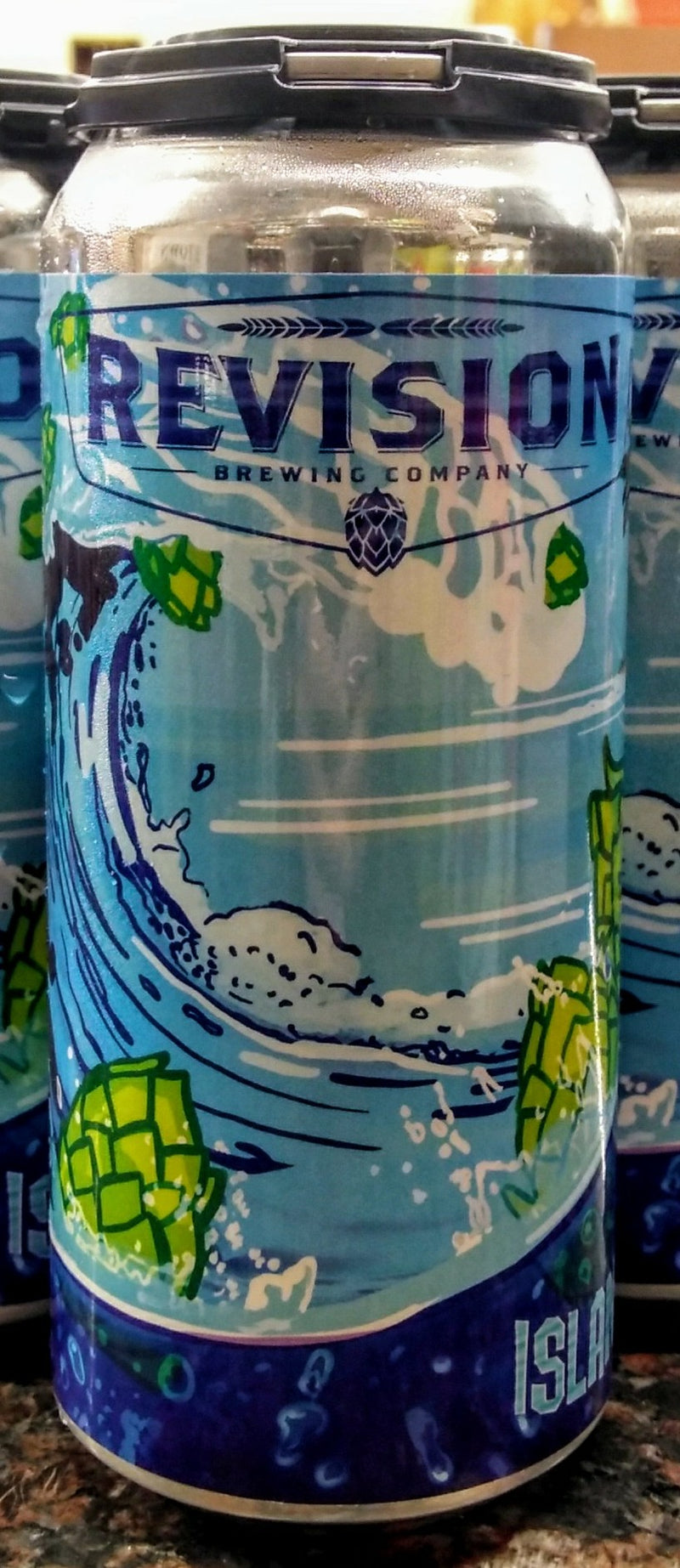 REVISION BREWING CO. ISLAND WAVES HOPPY ALE 16oz can